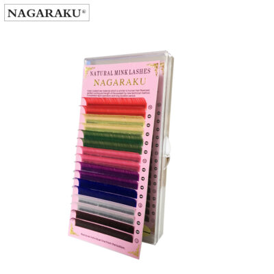 Pestañas  en seda nagaraku colores