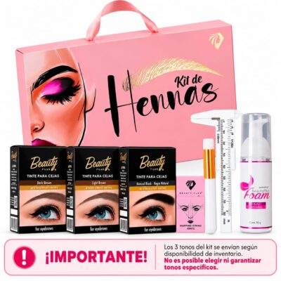 KIT DE HENNA PARA CEJAS BEAUTY PLUS