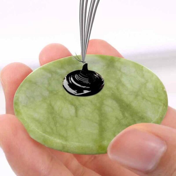 piedra JADE DE LUJO VERDE para pestañas