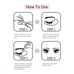 OWOSC Parches de hidrogel para extensi n de pesta as 50 100 piezas mascarilla de extensi.jpg 3