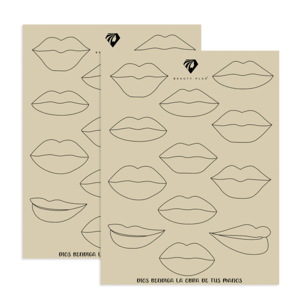 piel marcado labios