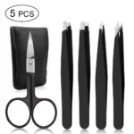 Juego de pinzas para cejas herramientas cosm ticas de acero inoxidable profesionales para extensi n de.jpg Q90.jpg 1