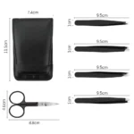 Juego de pinzas para cejas herramientas cosm ticas de acero inoxidable profesionales para extensi n de.jpg Q90.jpg 2