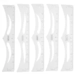 50 Uds ceja desechable regla para tatuaje etiqueta engomada Microblading frente medida herramienta ojo frente gu.jpg 2