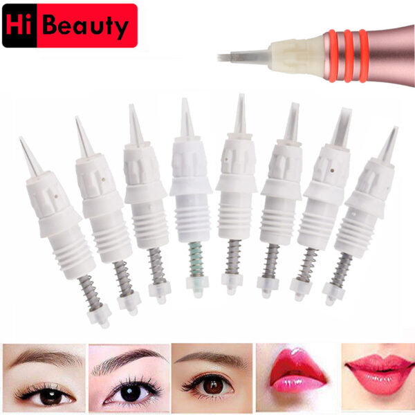 Cartuchos de tatuaje esterilizados 9mm agujas para Piercing microagujas para Charmant II maquillaje permanente Microblading 30