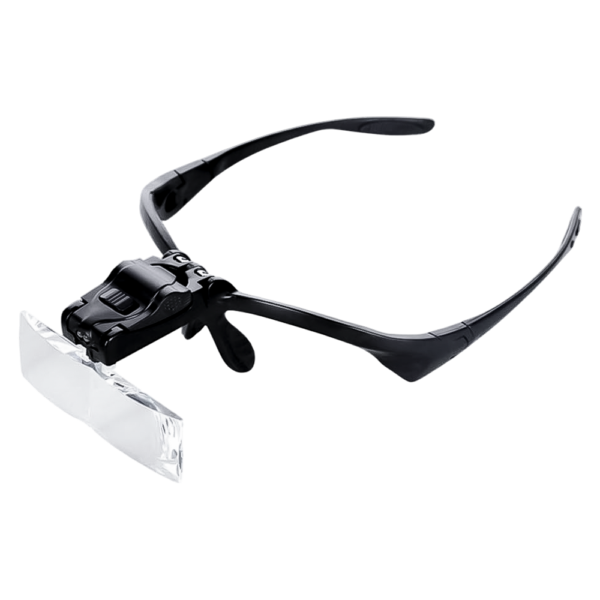 GAFA OPTIVISOR NEGRO CON LUZ LED LUPAS
