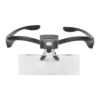 Optivisor negro con luz led lupas 1