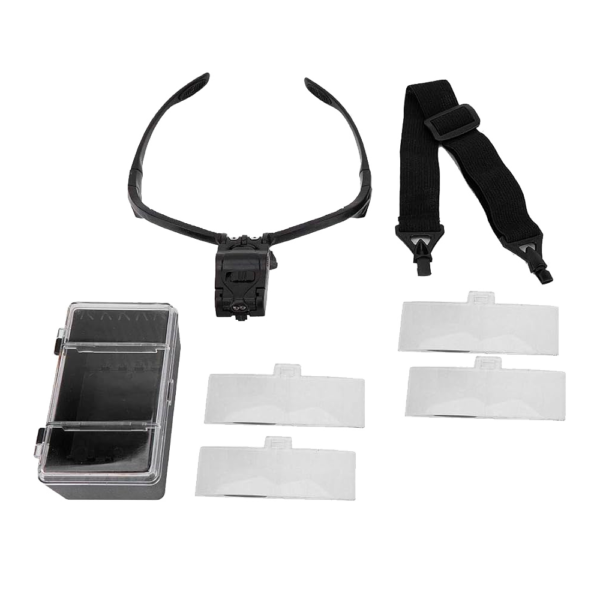 Optivisor negro con luz led lupas 2