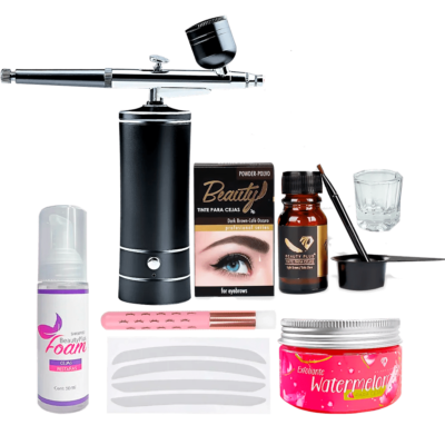 KIT DISEÑO DE CEJAS CON AEROGRAFO.