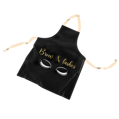 DELANTAL LASHISTA Y MICROPIGMETADOR.