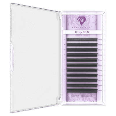 PESTAÑAS TIPO U-3DW EFECTO RIMEL FIBRAS TECNOLOGICAS.