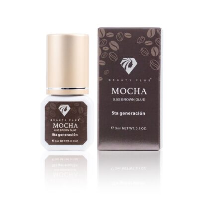 ADHESIVO COLOR CAFE  PARA  PESTAÑAS CAFÉS BEAUTY PLUS 0.5 S.