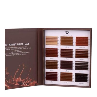 SET DE LUJO CLASICAS BROWN 0.07CC COLORES MIX .