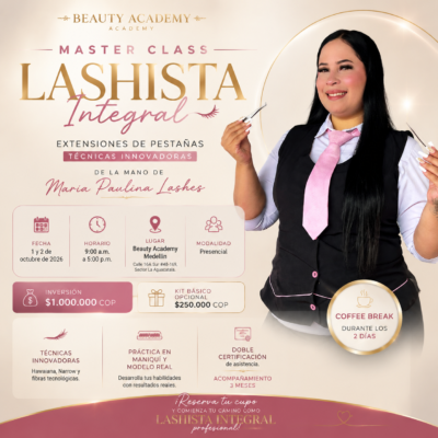 CURSO DE PESTAÑAS PRESENCIAL LASHISTA INTEGRAL.