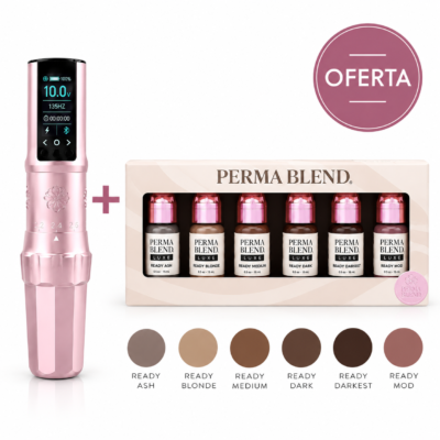 MICROBEAU E.L.B STROKE AJUSTABLE PMU + SET DE PIGMENTOS PERMABLEND LUXE GRATIS